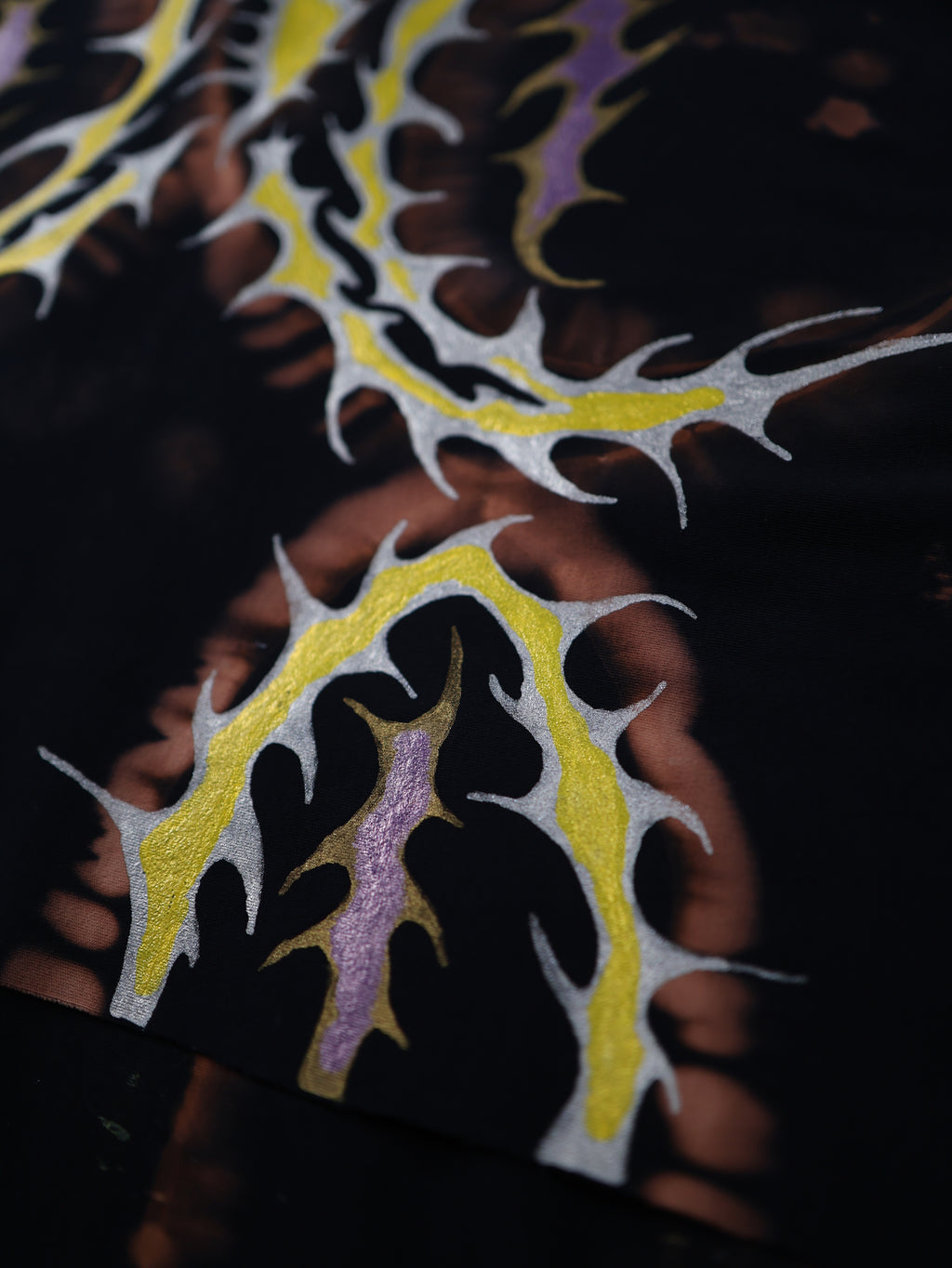 Hand Painted Organic Cotton T-Shirt Dress - Helena - Dawn Dragon