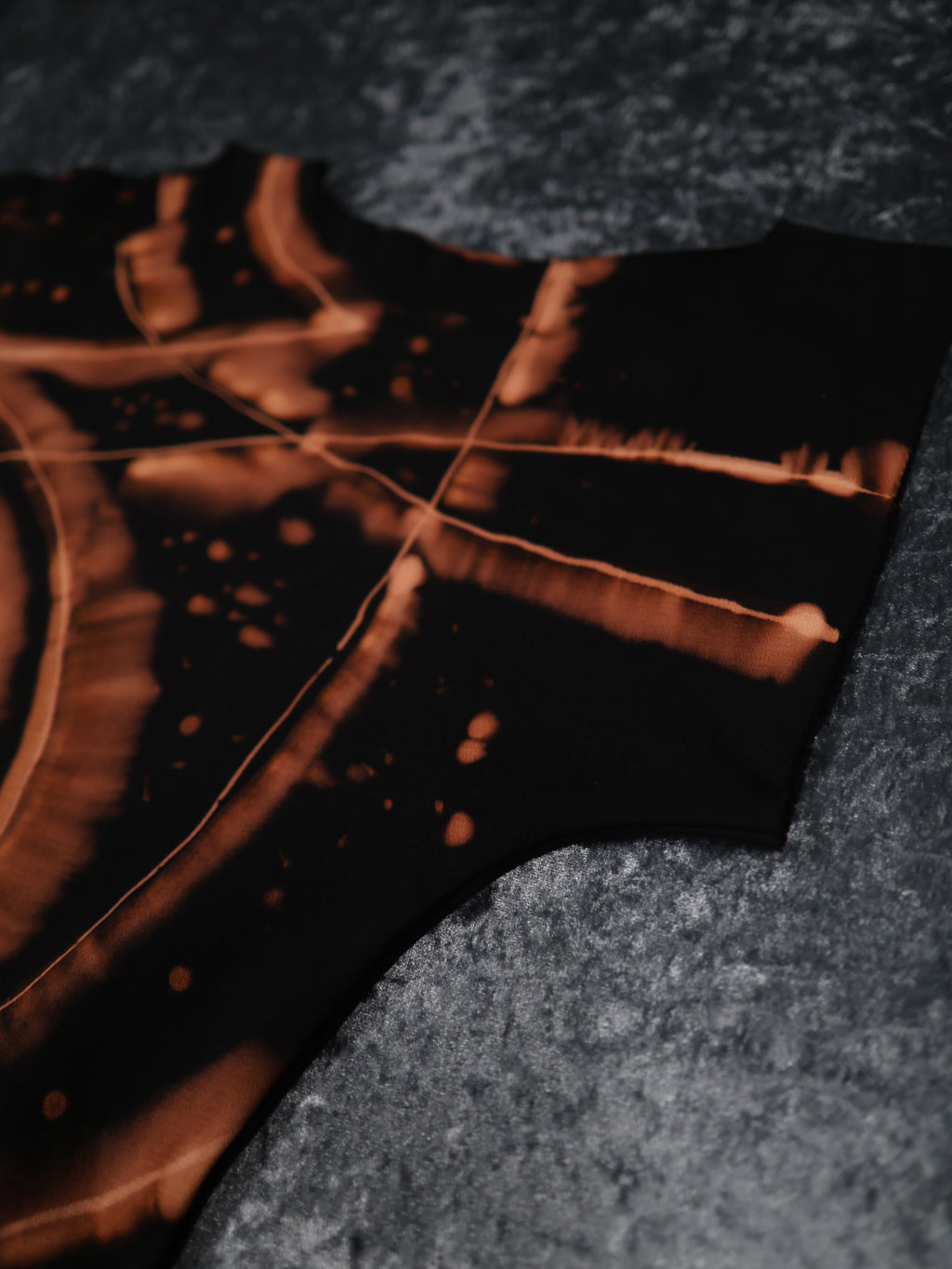 Hand Dyed Organic Cotton T-Shirt Dress - Helena - Fire Dragon