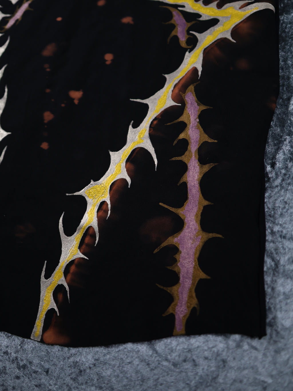 Hand Painted Organic Cotton T-Shirt Dress - Helena - Dawn Dragon