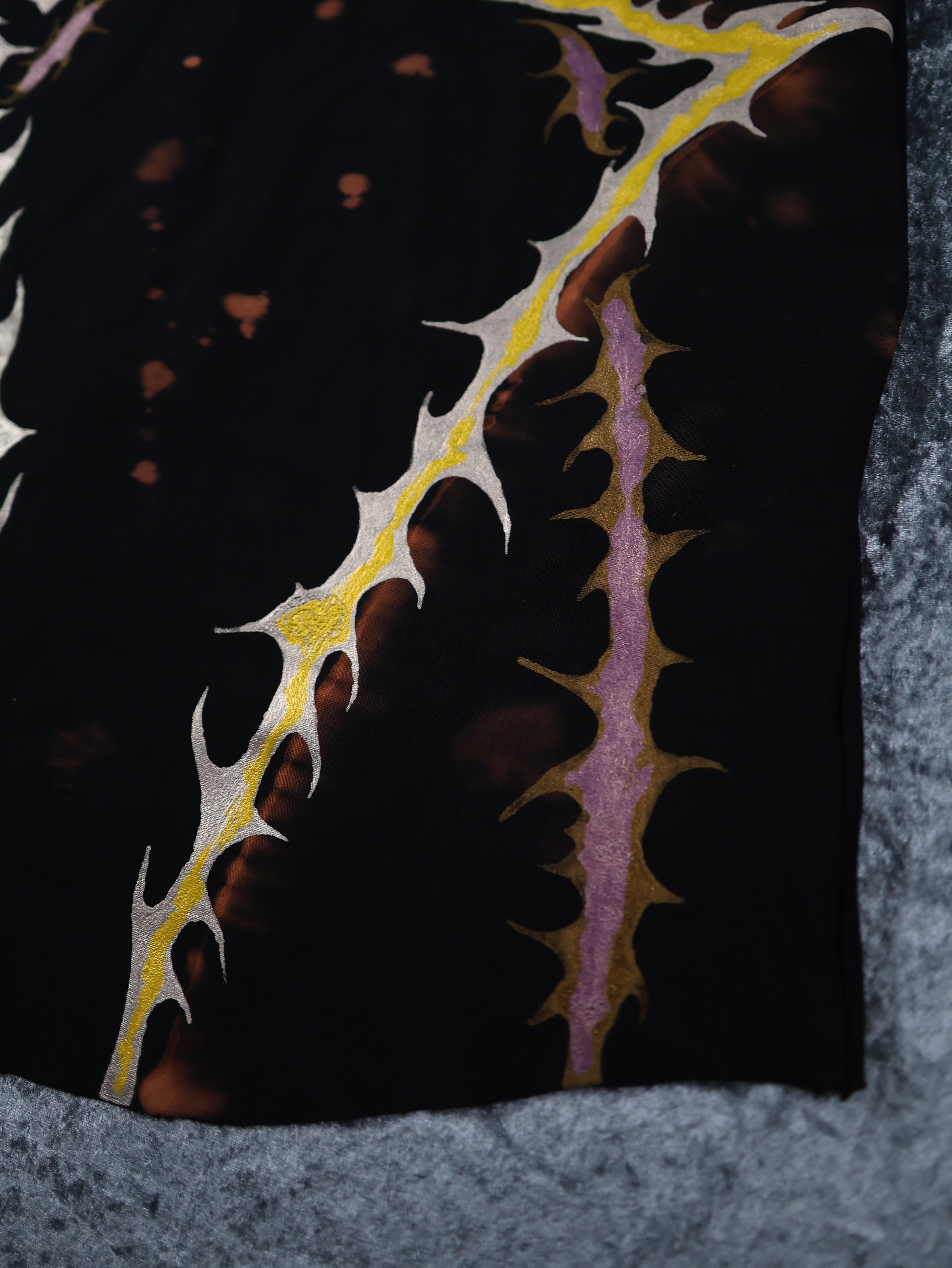 Hand Painted Organic Cotton T-Shirt Dress - Helena - Dawn Dragon