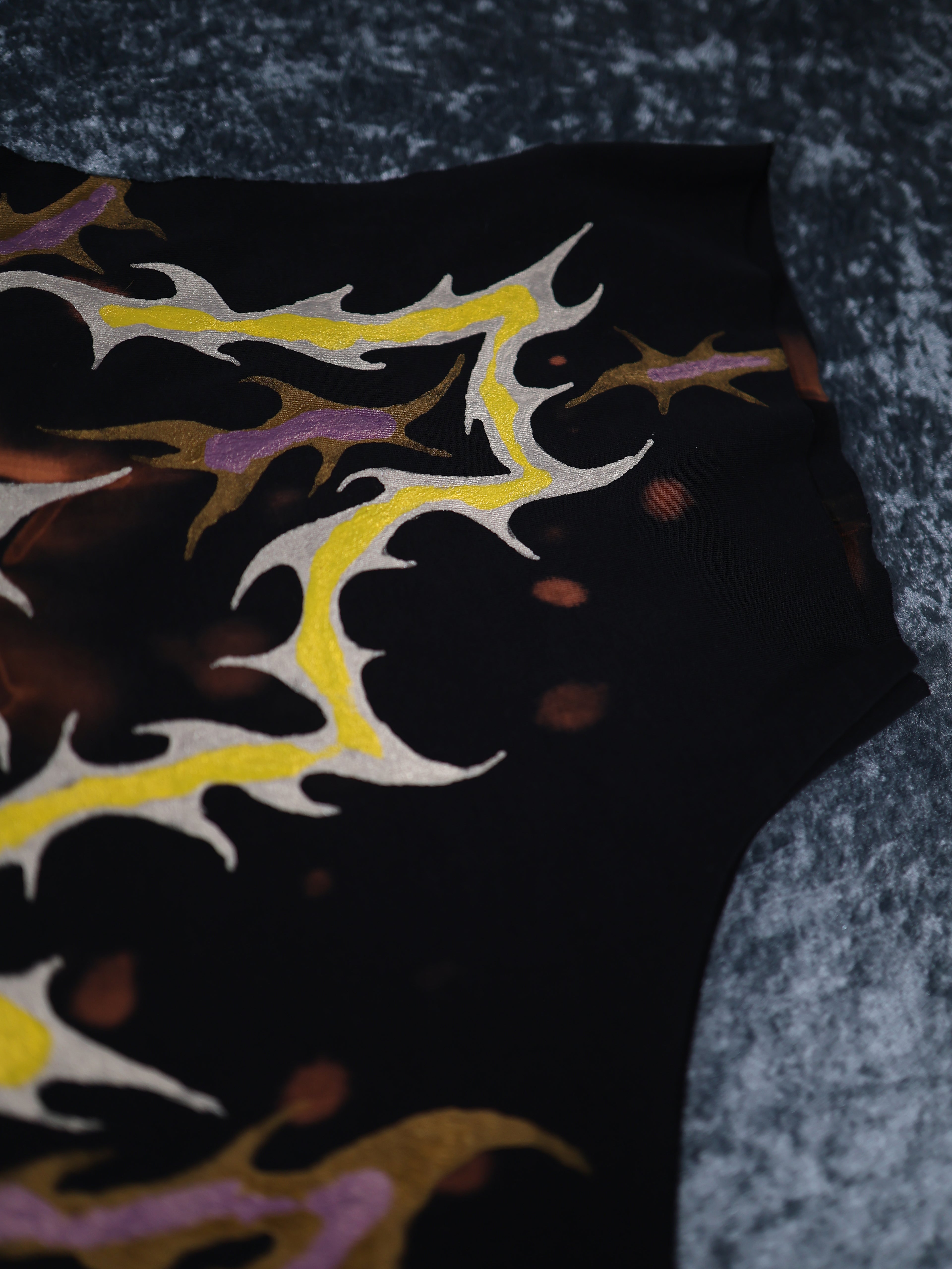 Hand Painted Organic Cotton T-Shirt Dress - Helena - Dawn Dragon